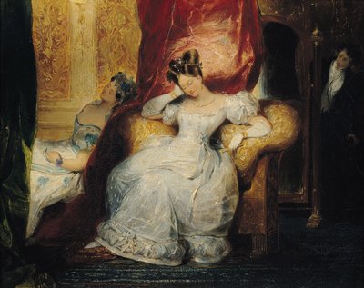 Sitzende junge Frauen, 1827 von Eugene Deveria